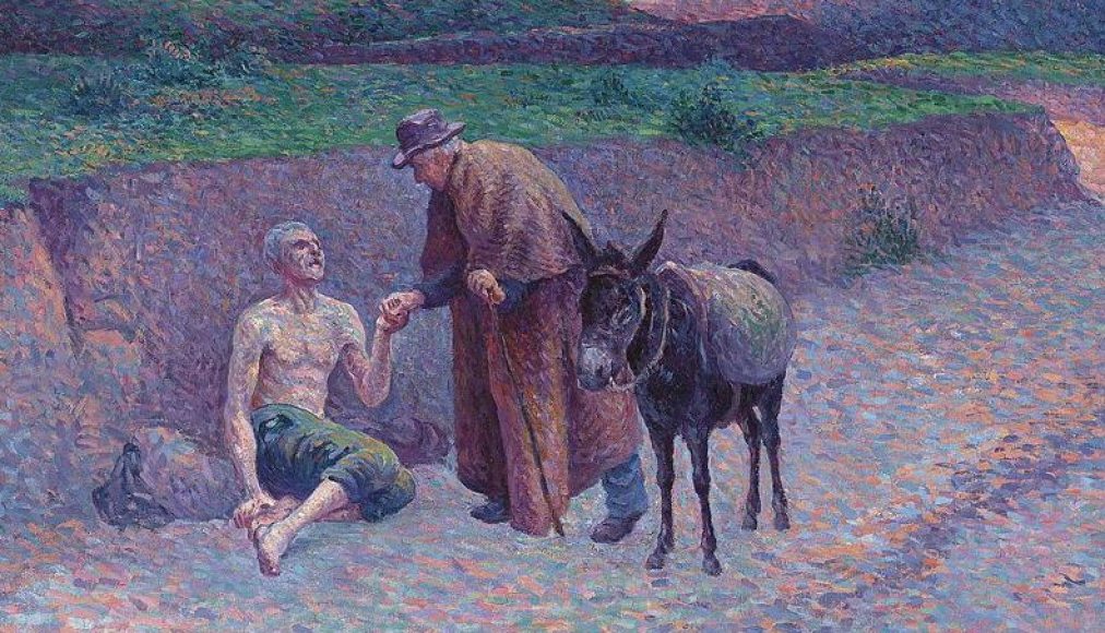 Extrait du tableau de Maximilien Luce, &quot;Le bon Samaritain&quot;, 1896 / ©Maximilien Luce, Public domain, via Wikimedia Commons