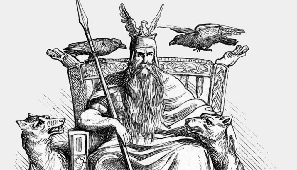 Dessin du dieu nordique Odin par Ludwig Pietsch (1865) / ©Ludwig Pietsch, Public domain, via Wikimedia Commons