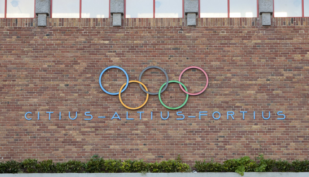 Devise olympique sur le stade d&#039;Amsterdam: Citius - Altius - Fortius / ©Flickr