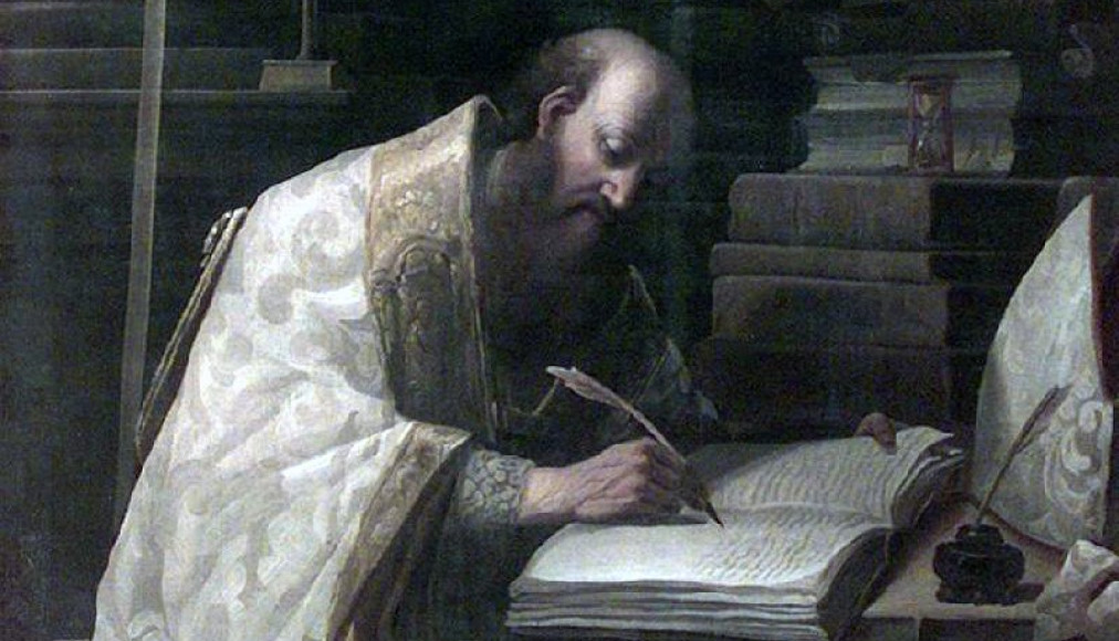 Saint Augustin dans son cabinet de travail, tableau d&#039;Antonio Cifrondi (~ 1707-1710) / ©Public domain, via Wikimedia Commons