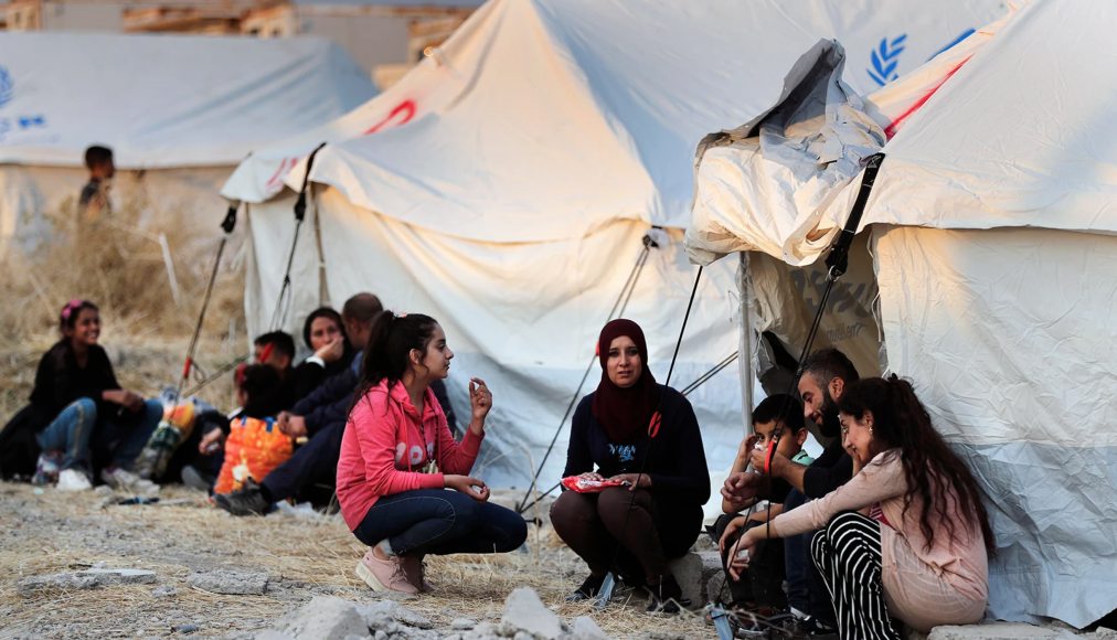 Syriens déplacés dans le camp de réfugiés de Bardarash, au nord de Mossoul (Irak )en octobre 2019. / RNS