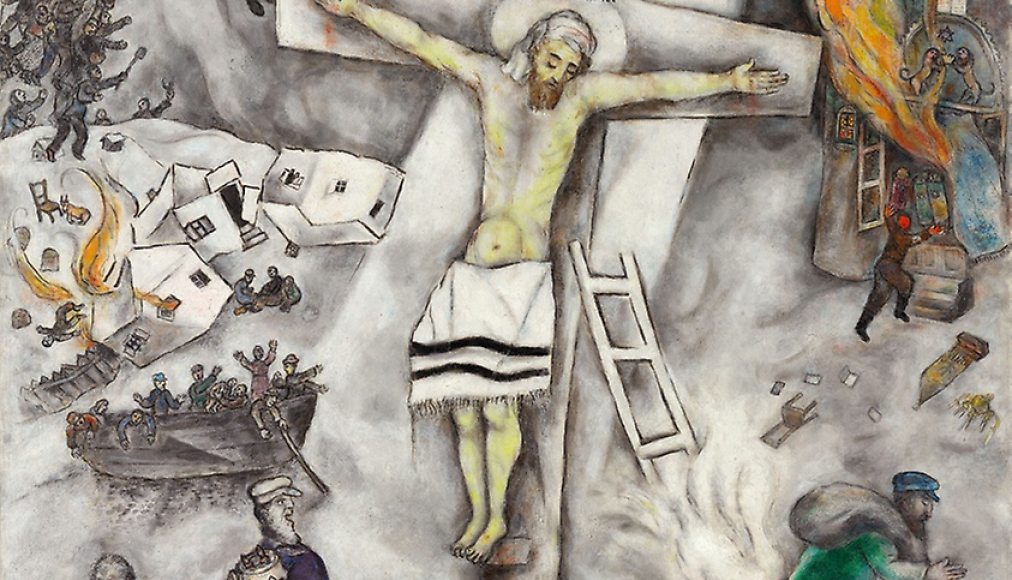 La Crucifixion blanche, Marc Chagall, 1938 / ©2018 Artists Rights Society (ARS), New York ADAGP, Paris/Domaine public