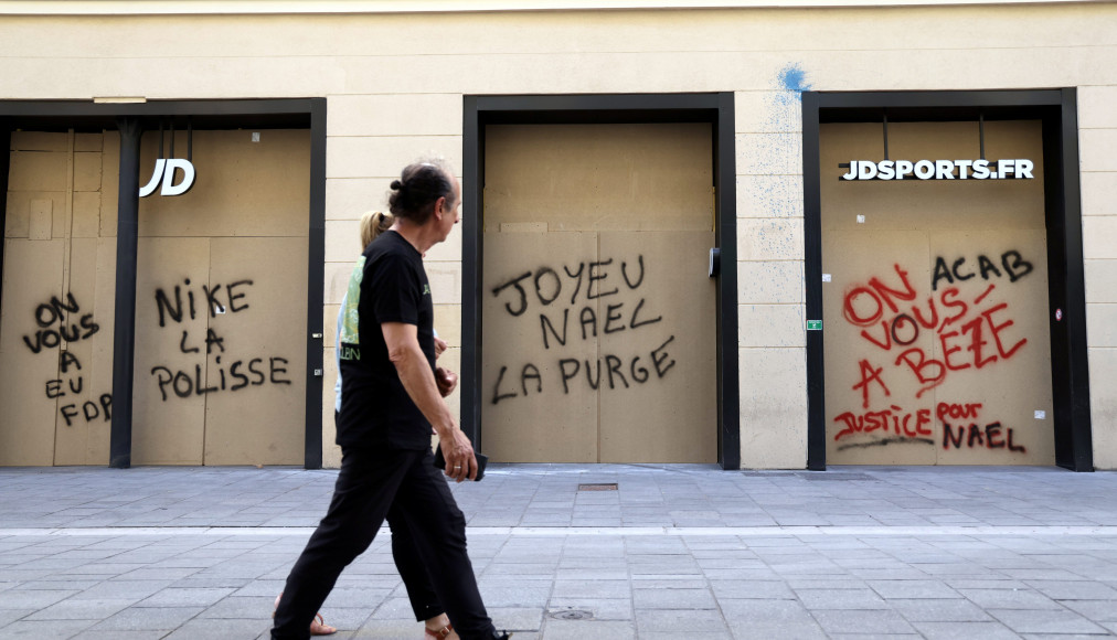 2 juillet 2023. Au lendemain des émeutes (violence urbaine, vandalisme) dans le centre ville de Marseille (Canebière, rue Paradis, Rue Saint-Ferréol, Belsunce), les stigmates sont encore visibles / Keystone