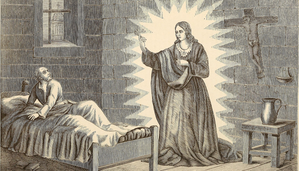 La pseudo apparition de la Vierge à un Dominicain de Berne en 1507. / ©Domaine public