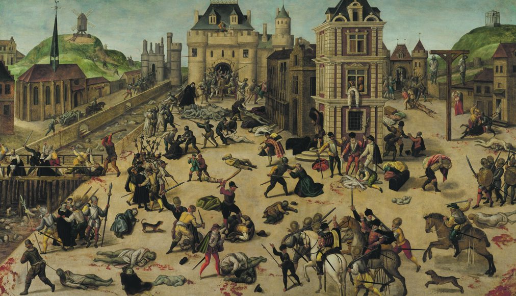 François Dubois, Le Massacre de la Saint-Barthélemy, vers 1572 – 1584. Huile sur bois, 93,5 x 154,1 cm. Musée cantonal des beaux-arts de Lausanne. Don de la Municipalité de Lausanne, 1862. / © MCBA