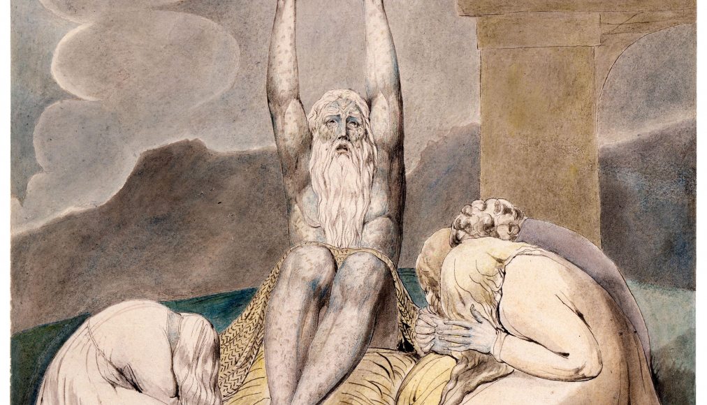 Le livre de Job questionne sur les raisons de faire confiance à Dieu lorsque la vie paraît injuste. / © Le désespoir de Job, aquarelle de William Blake, 1805