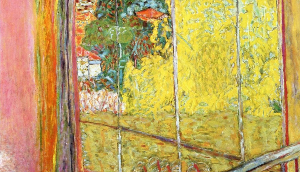 Pierre Bonnard, Fenêtre ouverte sur la Seine à Vernon, vers 1911. Huile sur toile. Collection du Musée des beaux-arts de Nice. / © Ville de Nice / Photo: Muriel Anssens