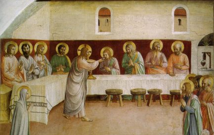 Fresque d&#039;une cellule du couvent San Marco de Florence. / Fra Angelico vers 1440 / wikimédias 