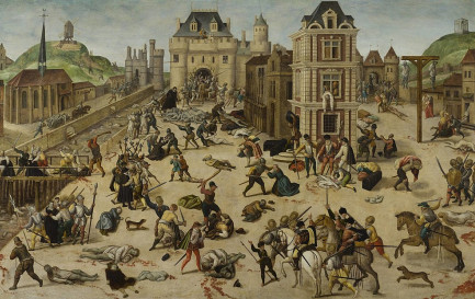 Le Massacre de la Saint-Barthélemy, peinture de François Dubois (fin XVIe siècle) / ©Musée cantonal des beaux-arts de Lausanne, Domaine public, Wikimedia Commons