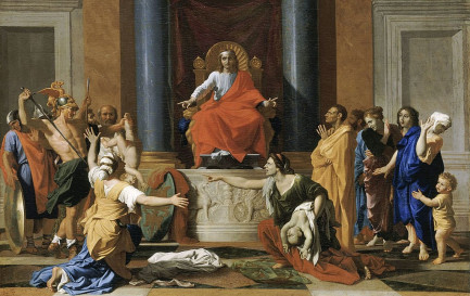 Le Jugement de Salomon, huile sur toile (101x150 cm), 1649, par Nicolas Poussin (1594 – 1665), musée du Louvre. / ©Domaine public / Wikimedia Commons