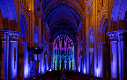 La cathédrale de Lausanne a déjà été illuminée en 2021. / ©DR