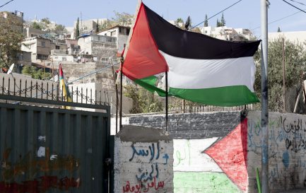 Drapeau palestinien à Silwa, quartier de Jérusalem où réside une majorité de citoyens arabes / ©iStock/DZarzycka