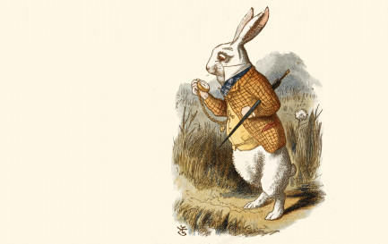Dans «Les aventures d’Alice au Pays des Merveilles», le lapin blanc est toujours pressé / Extrait de «The Nursery &quot;Alice&quot;», réécriture pour enfant d’«Alice au Pays des Merveilles», illustrée par John Tenniel (1820 - 1914), Macmillan &amp; Co., 1890, via Wikimédias